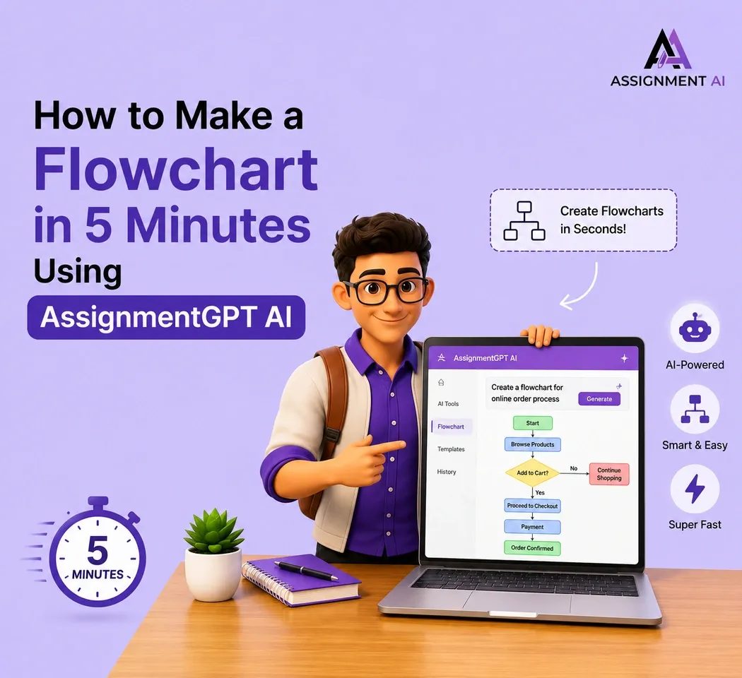 How to Make a Flowchart in 5 Minutes Using AssignmentGPT AI