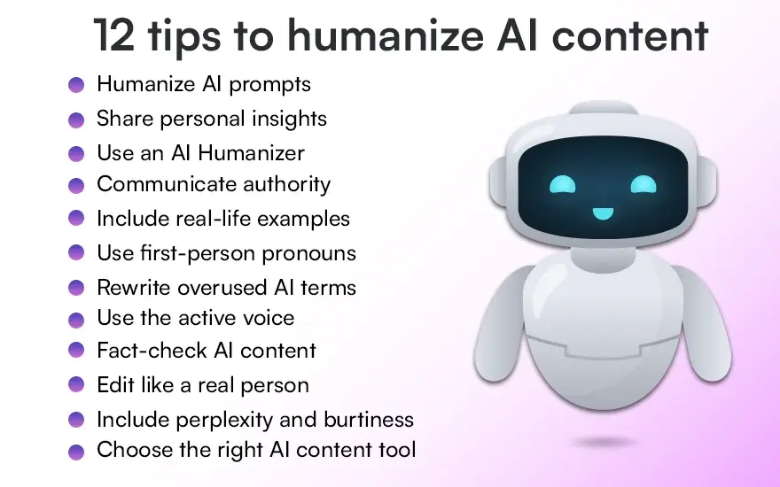 12 tips to humanize AI content