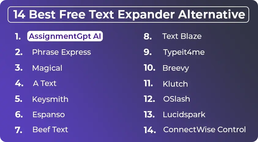 14 Best Free Text Expander Alternative