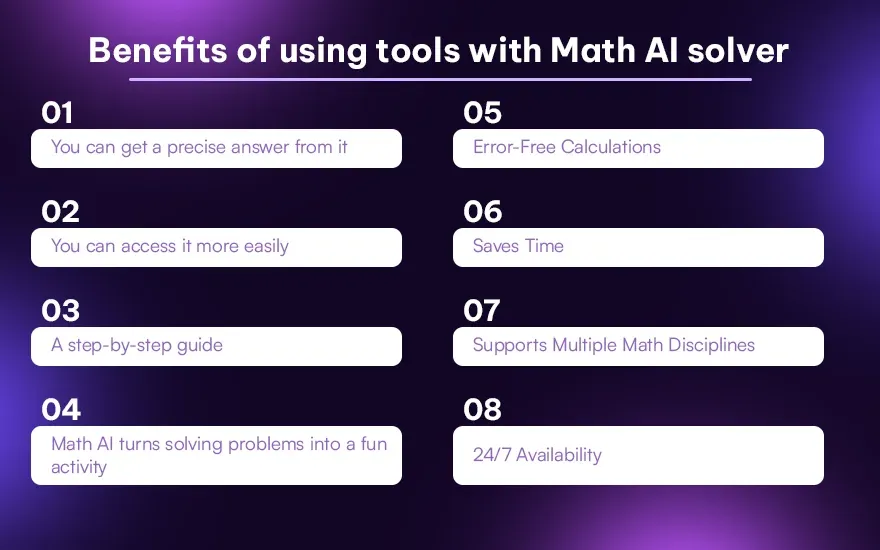 Benefits of using tools with Math AI solver