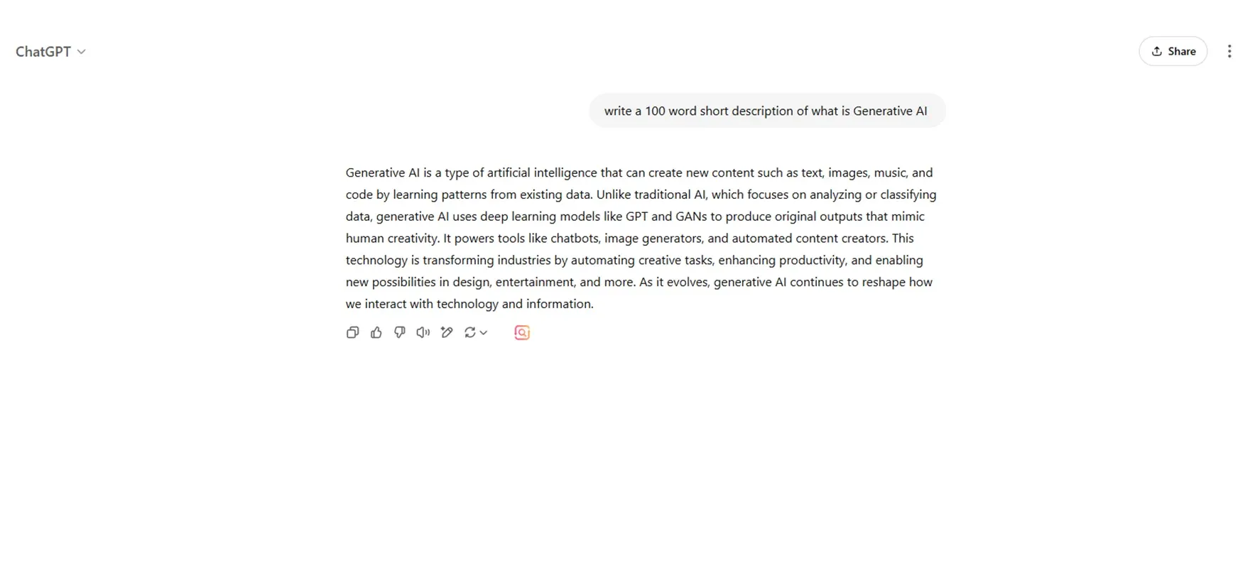 ChatGpt Content generate