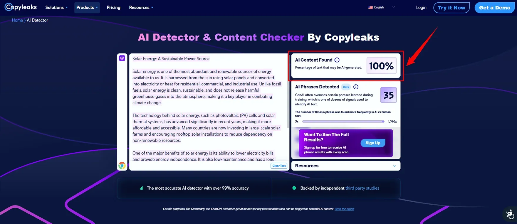 Copyleaks AI Detector 