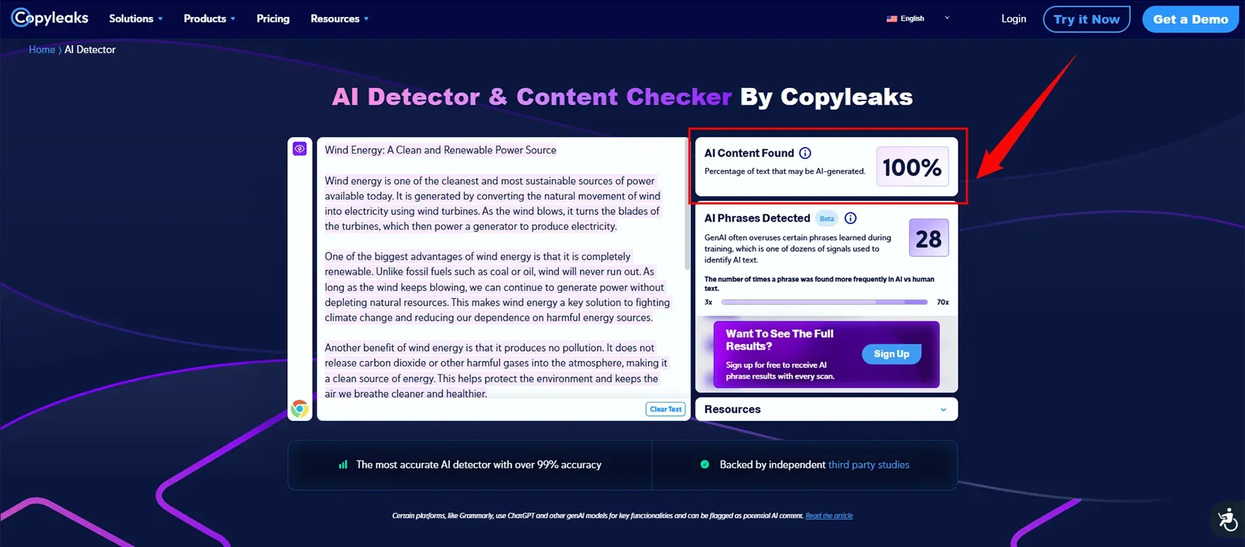Copyleaks AI Detector Check