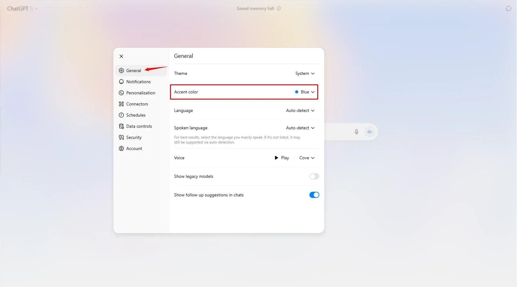 Customize the color of your chats