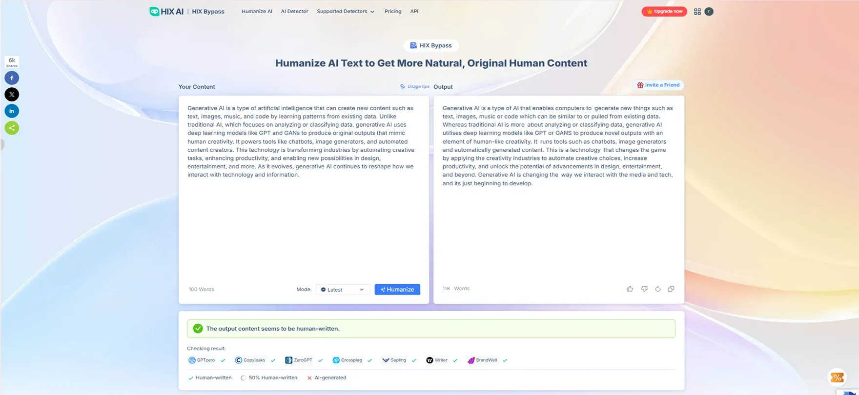 Hix AI Humanizer