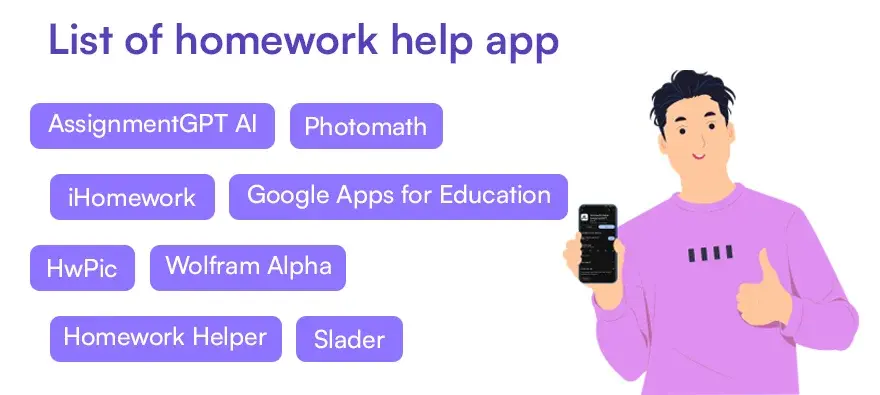List of Homework help app