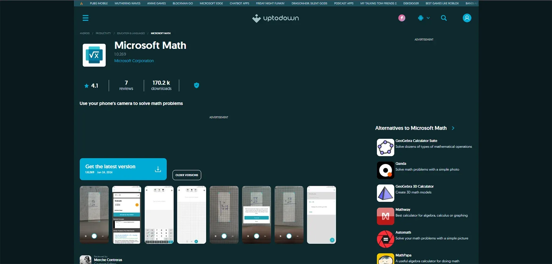Microsoft Math Solver