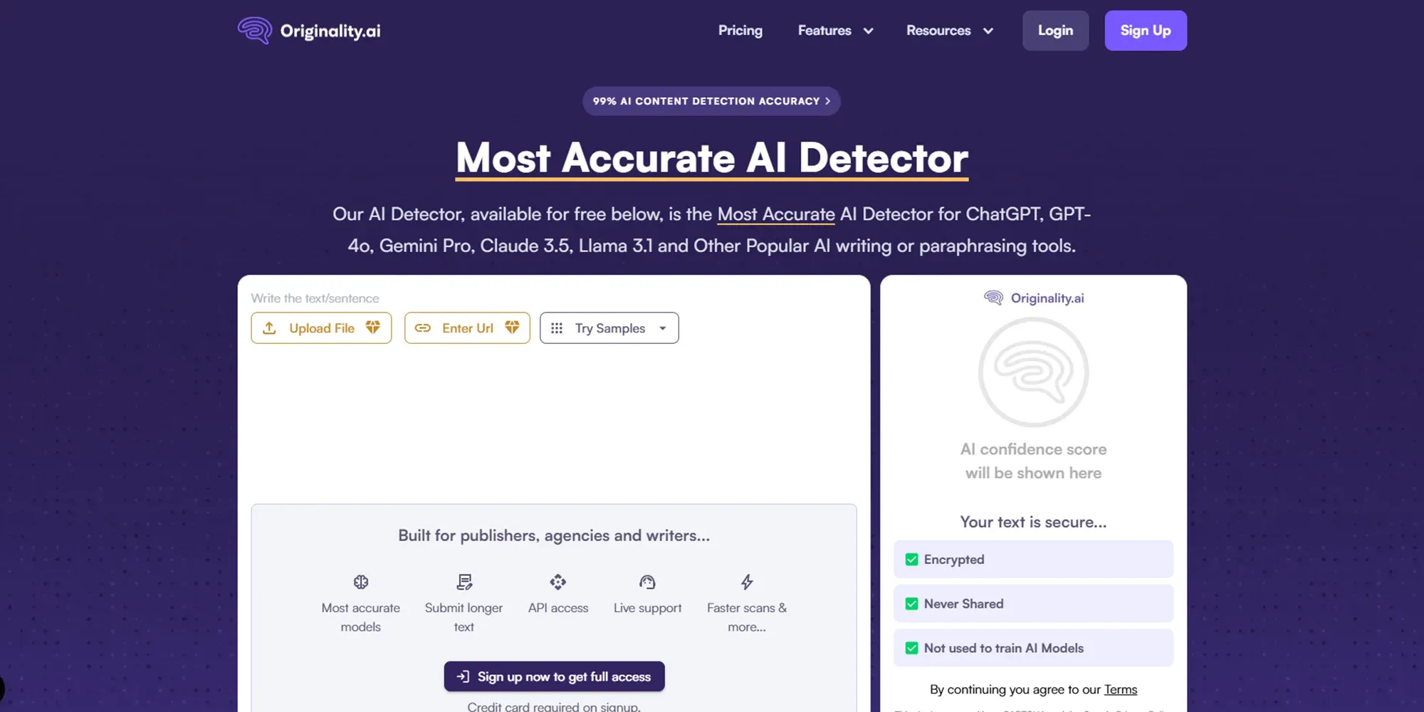 Originality AI detector