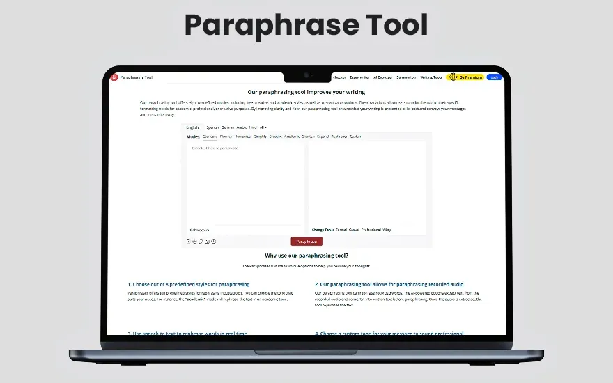 Paraphrase Tool