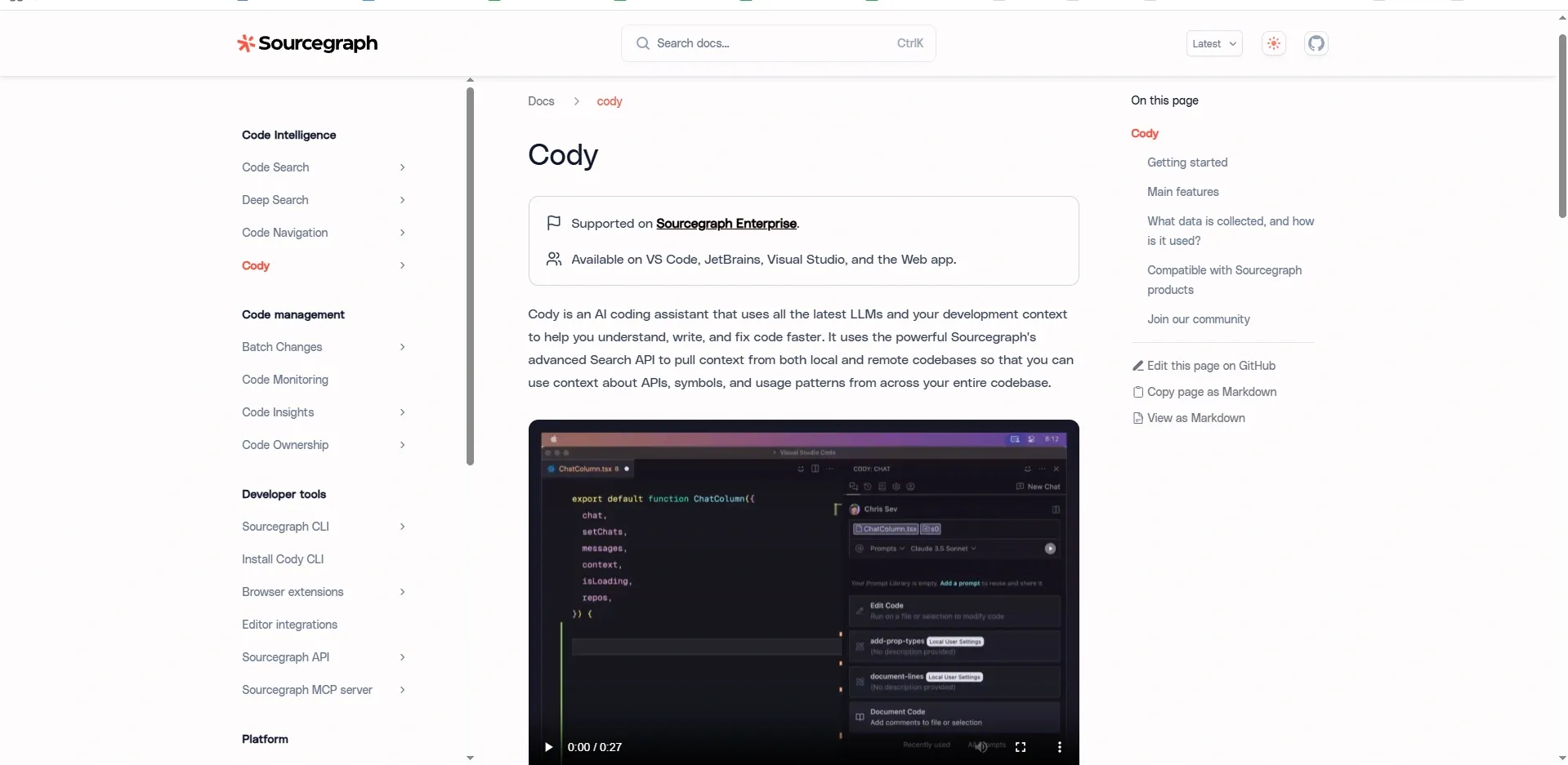Sourcegraph Cody