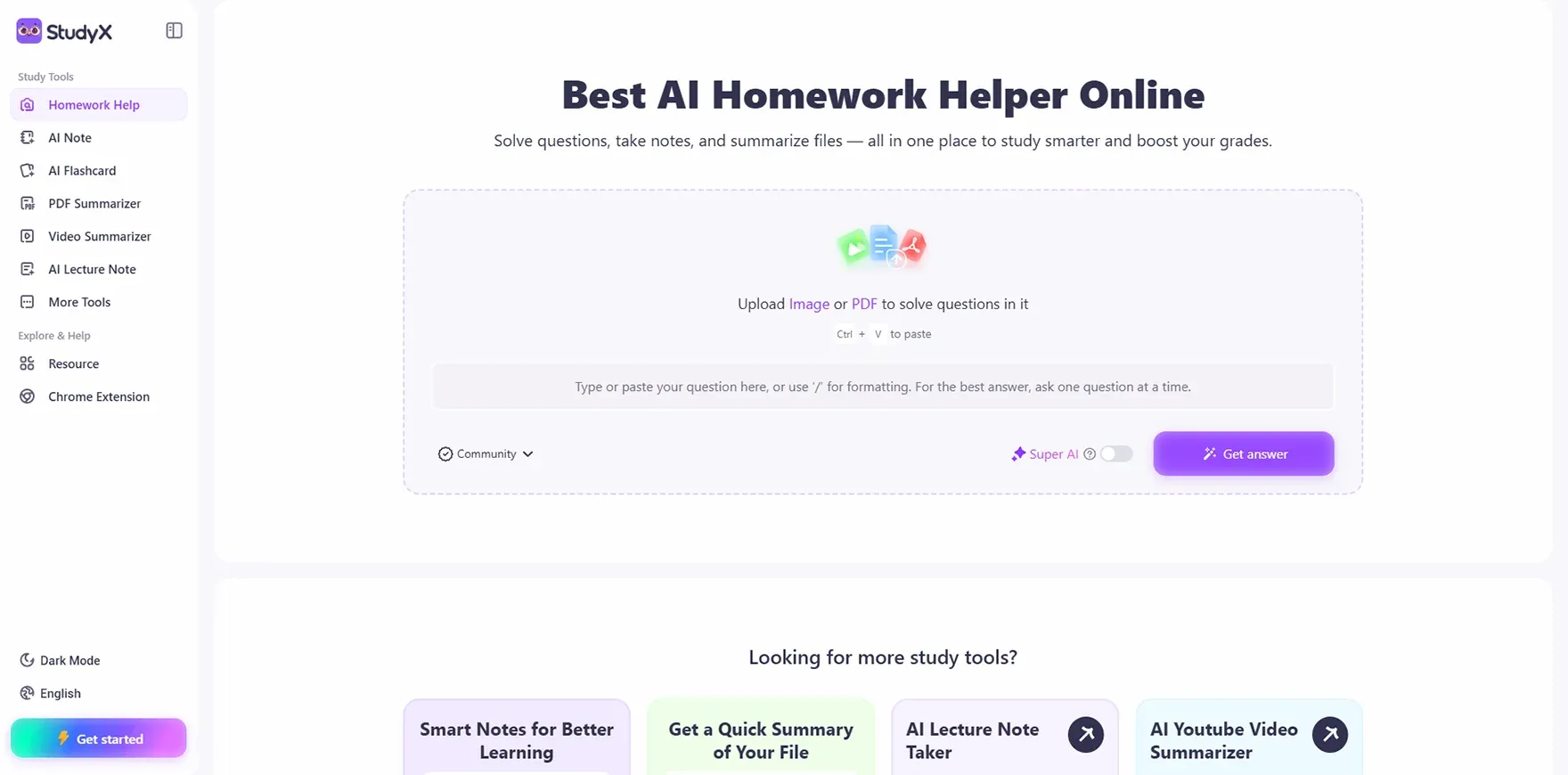 StudyX AI Homework Helper
