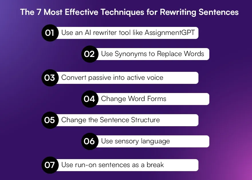 The 7 Most Effective Techniques for Rewriting Sentences