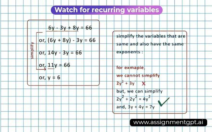 Watch for recurring variables
