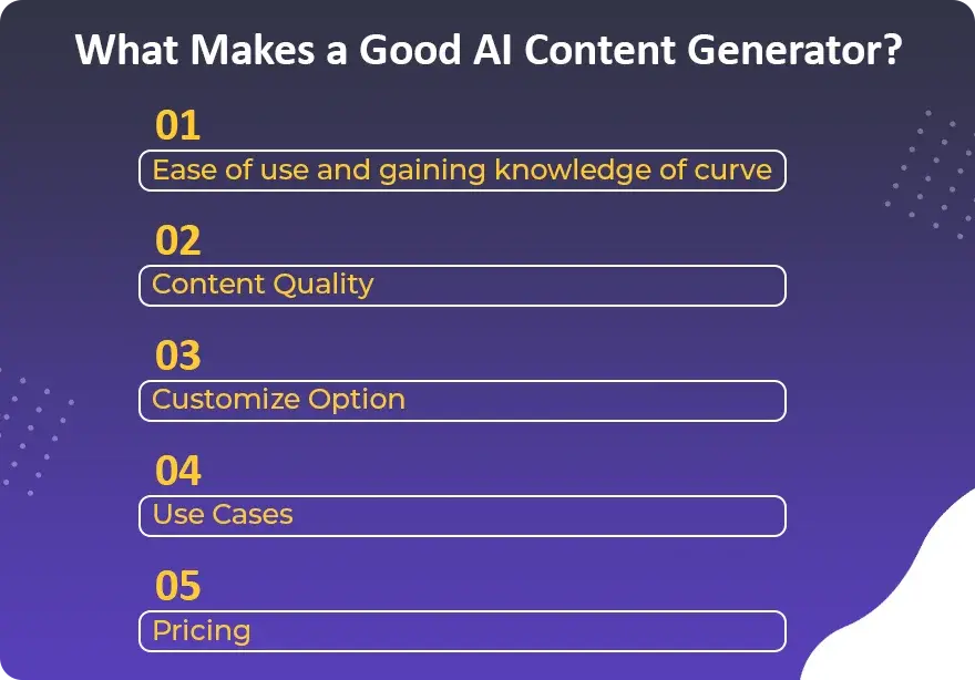 What Makes a Good AI Content Generator