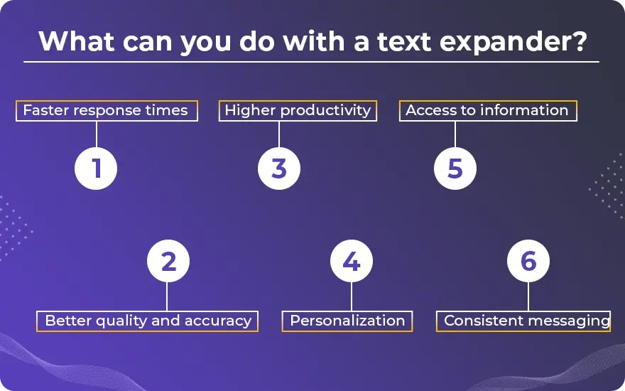 What can you do with a text expander