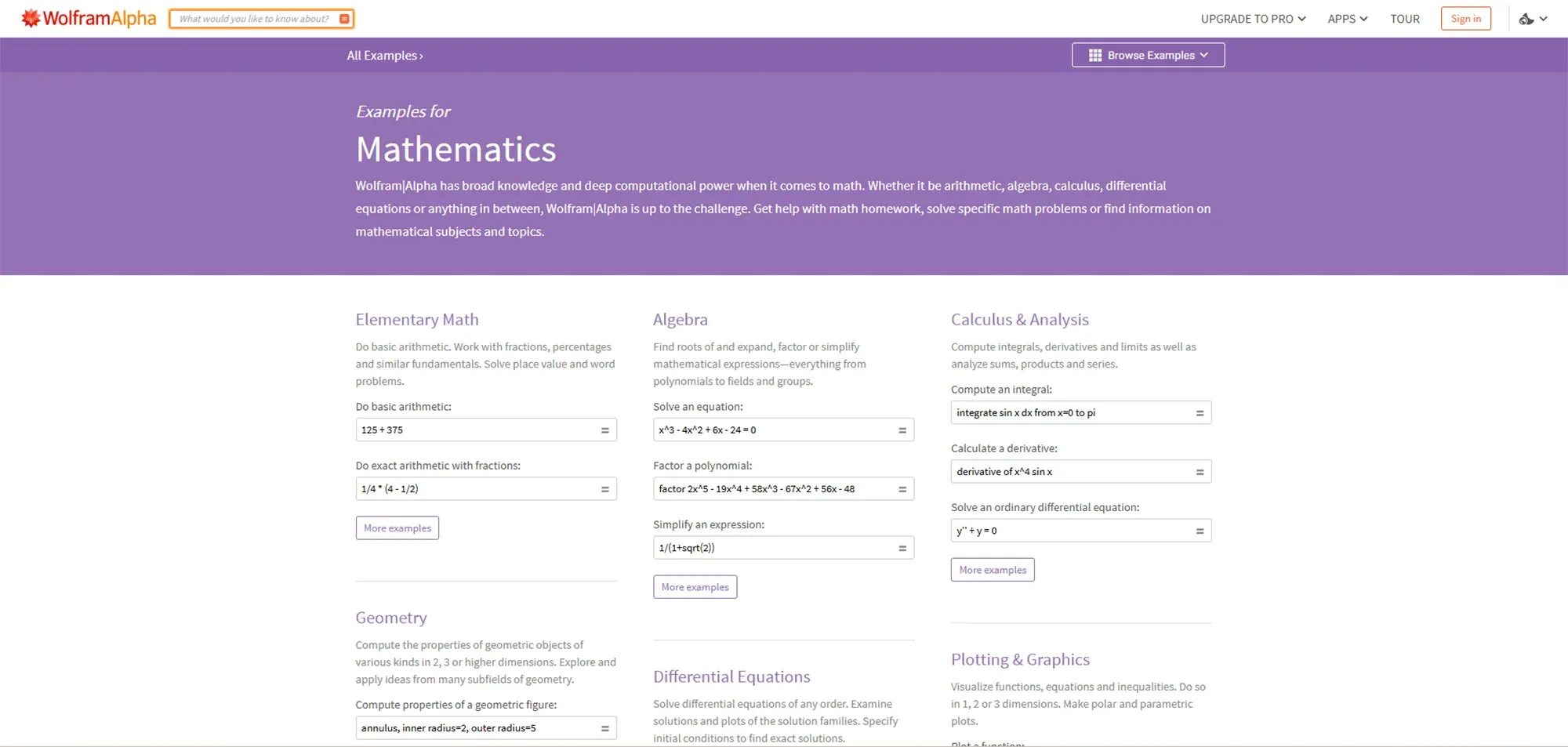 Wolfram Alpha