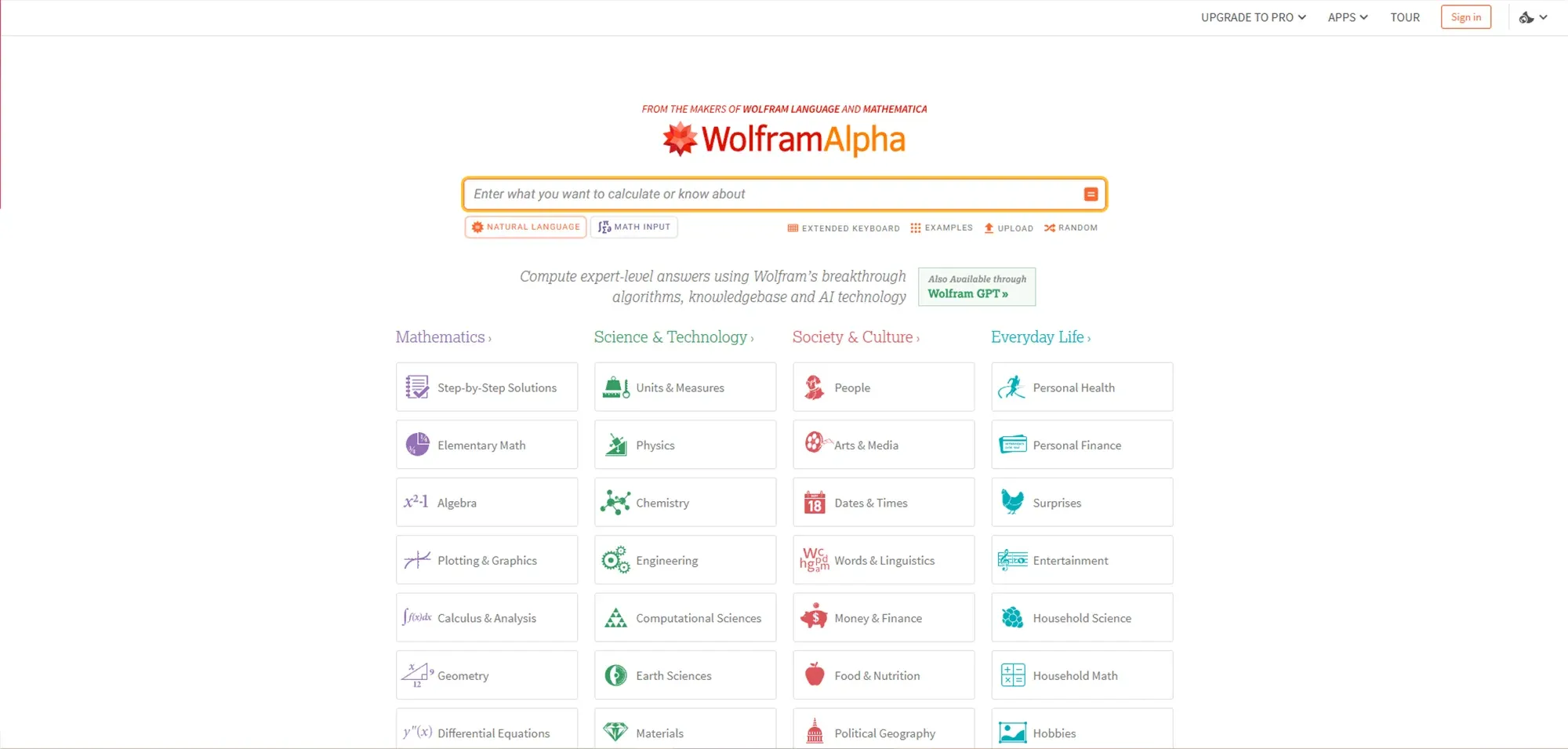 Wolfram Alpha